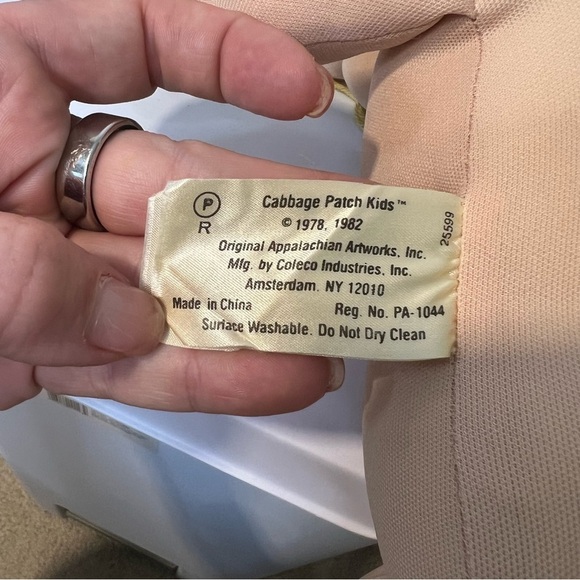 Vintage Original Cabbage Patch Kids Doll Blonde Hair Blue Eyes 1 Dimple - Picture 6 of 7